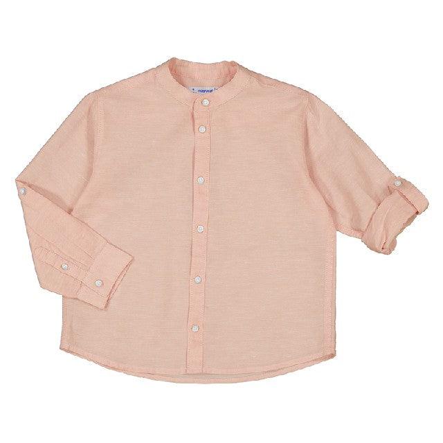 Camisa m/l cuello mao lino