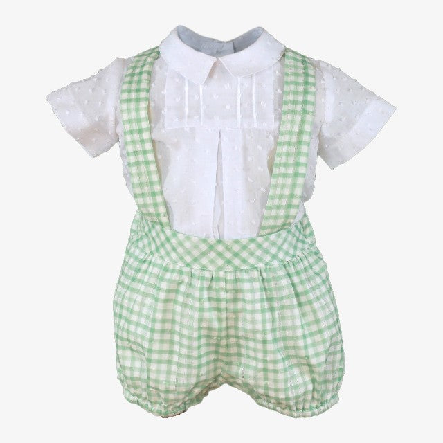 CAMISA MC -PANT.CORTO BEBE VERDE