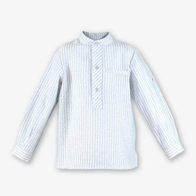 CAMISA ML INFANTIL NIÑO CELESTE