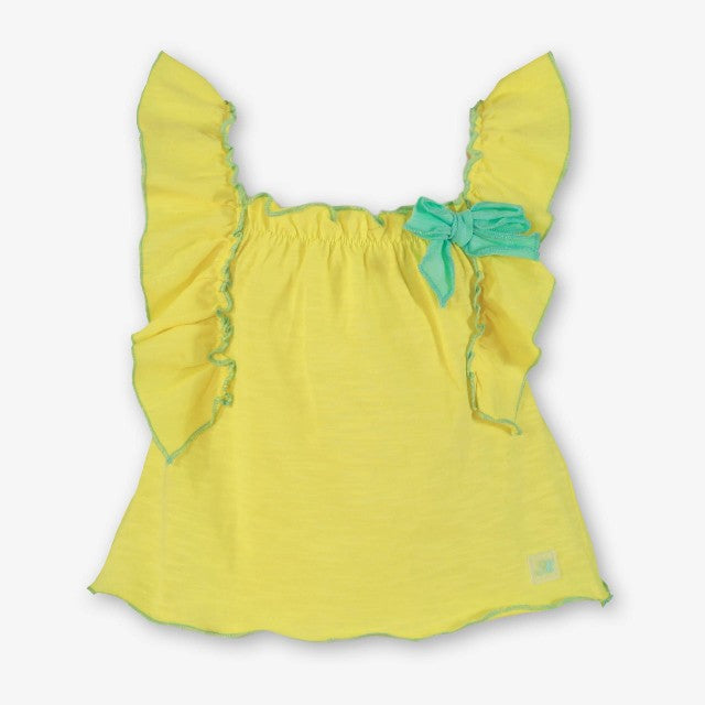 CAMISETA BEBE NIÑA AMARILLO