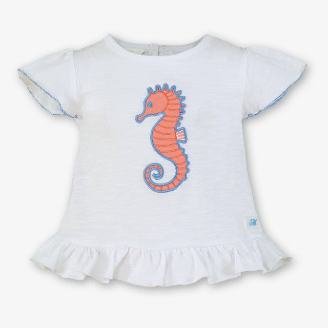CAMISETA BEBE NIÑA BLANCO