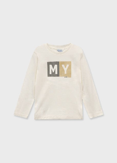 Camiseta m/l basica           Nata