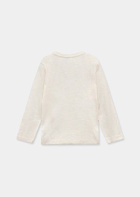 Camiseta m/l basica           Nata