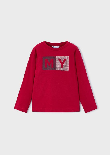 Camiseta m/l basica           Rojo