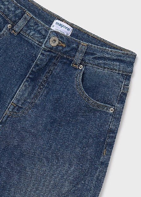 Pantalon largo tejano basico  Oscuro