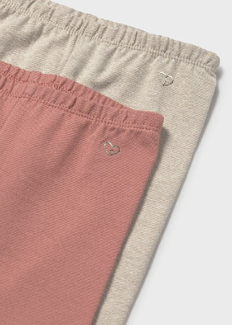 Set 2 leggings basicos        Arcilla