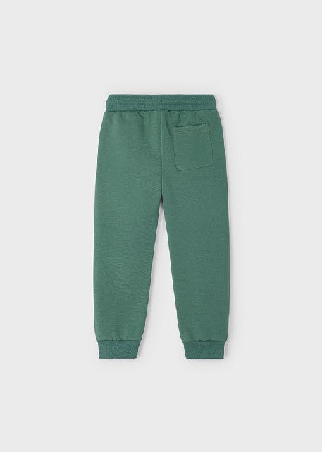 Pantalon felpa basico puños   Abeto