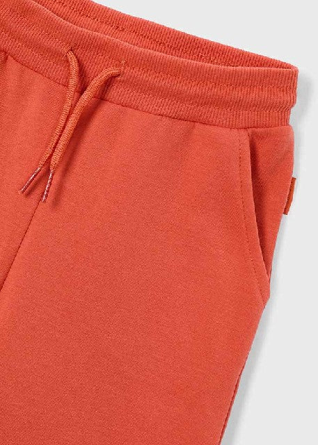Pantalon felpa basico puños   Naranja
