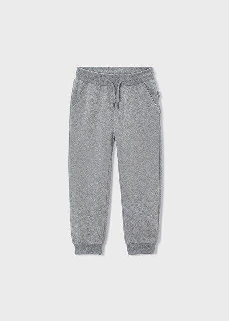 Pantalon felpa basico puños   Niebla