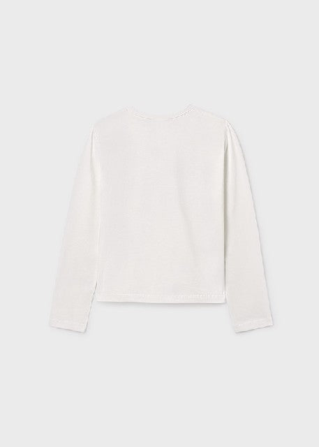 Camiseta m/l basica           Nata-negro