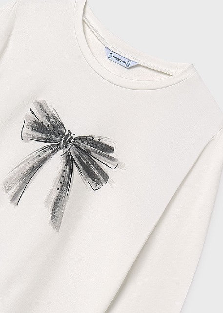 Camiseta m/l basica           Nata-negro