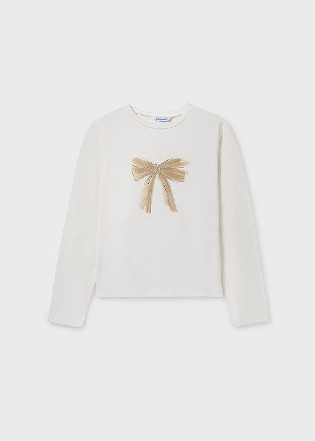 Camiseta m/l basica           Nata