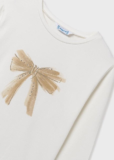 Camiseta m/l basica           Nata