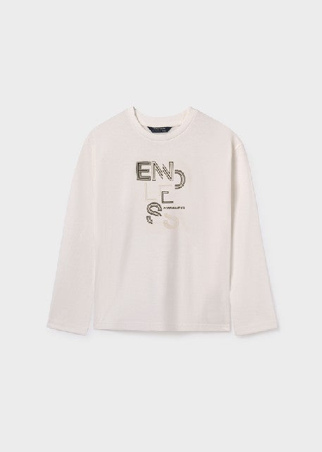 Camiseta m/l basica           Nata