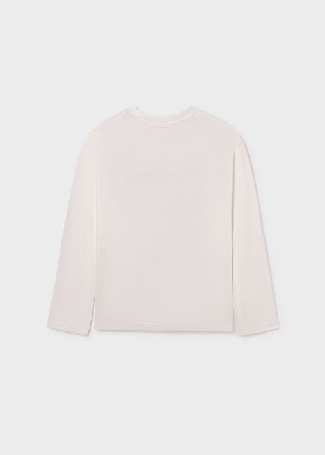 Camiseta m/l basica           Nata