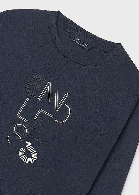 Camiseta m/l basica           Marino