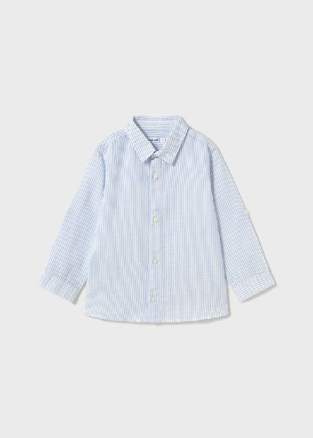 Camisa m/l lino c/camisero