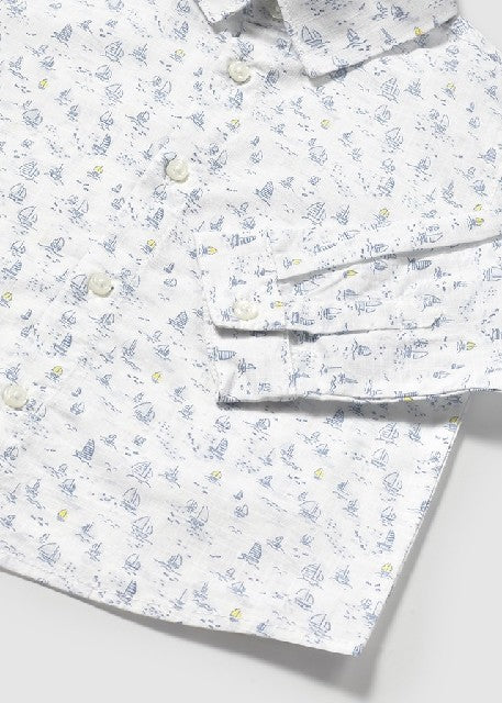 Camisa m/l estampada