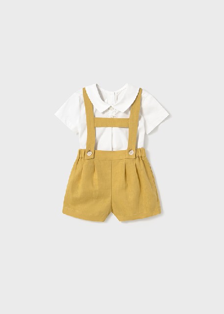 Conj. pantalon corto tirantes