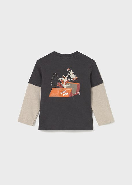Camiseta doble manga          Sombra