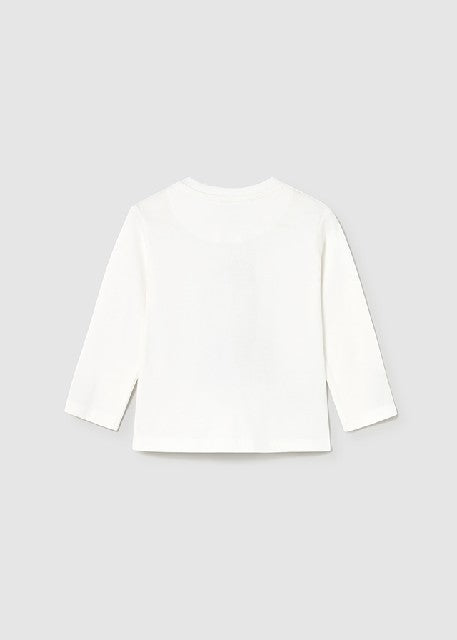 Camiseta m/l aplique animal   Nata-morsa