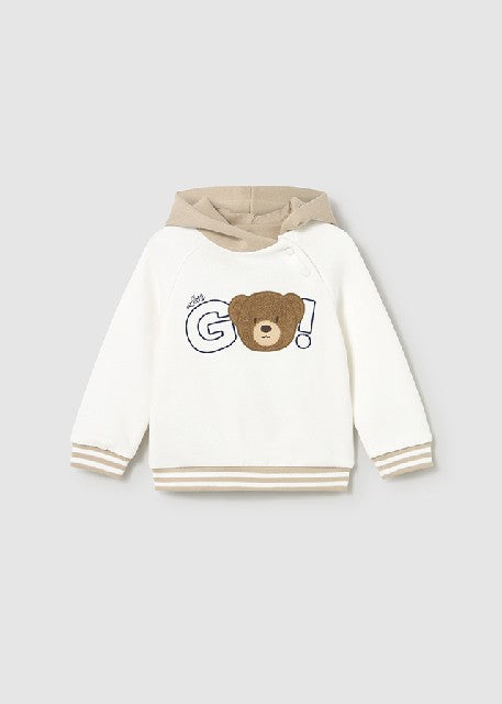 Pullover capucha              Nata