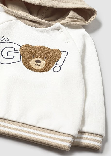 Pullover capucha              Nata