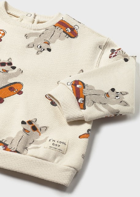 Pullover estampado            Seta