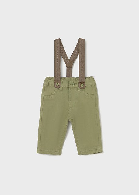 Pantalon largo tirantes       Aceituna