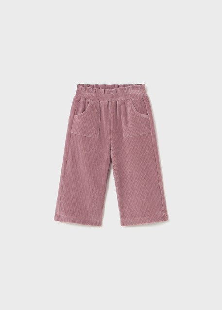 Pantalon largo punto pana     Orquidea
