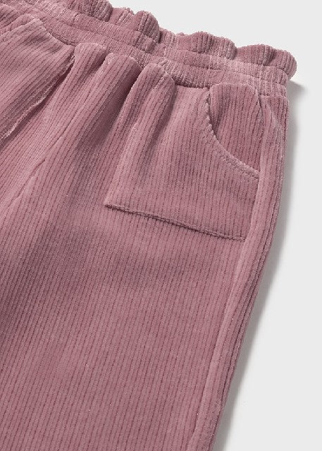 Pantalon largo punto pana     Orquidea