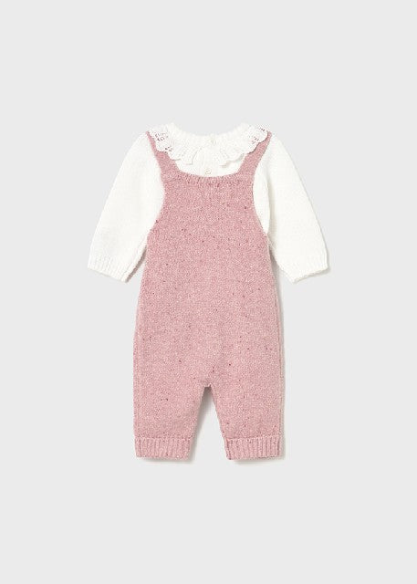 Conj. peto y jersey tricot    Orquidea