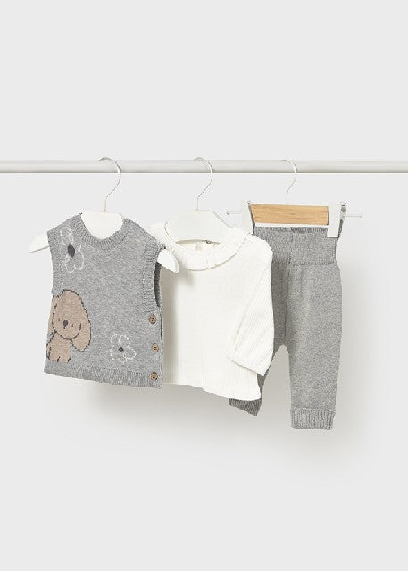 Conj. leggings chaleco tricot Vapor