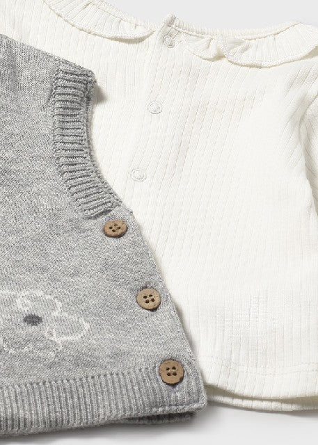 Conj. leggings chaleco tricot Vapor