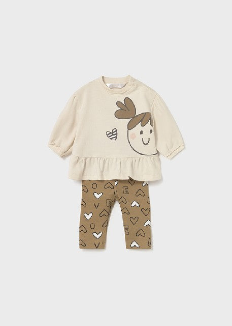 Conj. leggings 4 piezas       Cacahuete