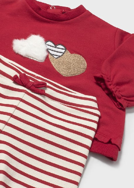 Conj. leggings 4 piezas       Guinda