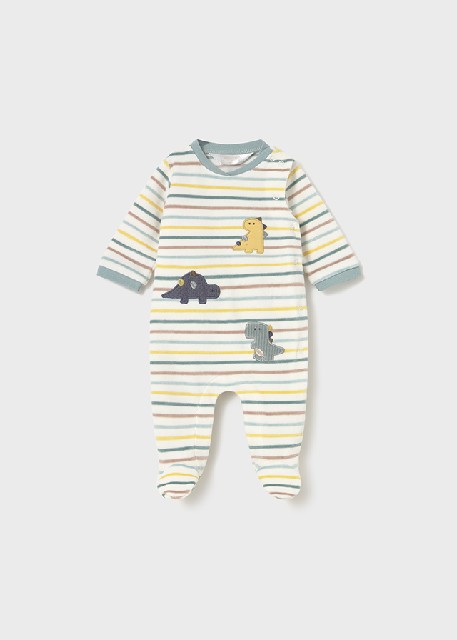 Pelele tundosado rayas        Hielo