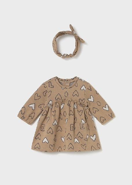 Vestido y diadema jacquard    Cacahuete