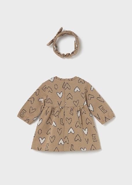 Vestido y diadema jacquard    Cacahuete