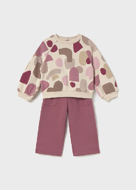 Chandal pullover estampado    Rosado