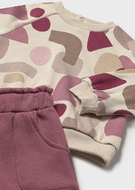 Chandal pullover estampado    Rosado