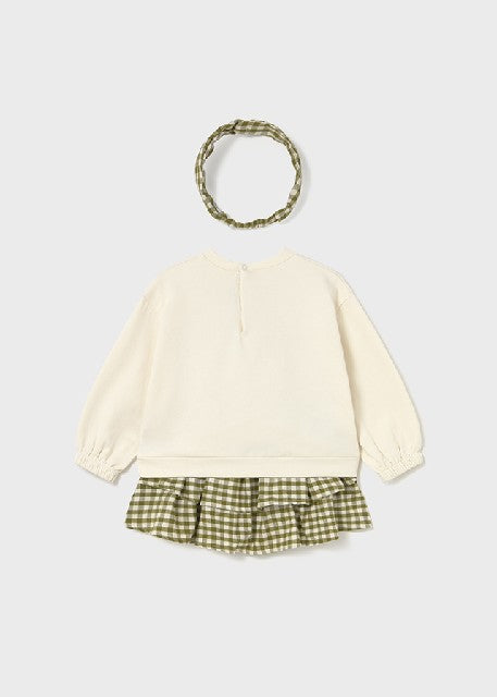 Conj. falda con diadema       Laurel