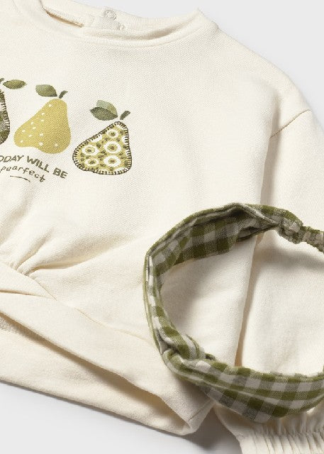 Conj. falda con diadema       Laurel