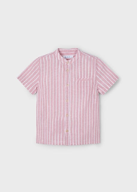 Camisa m/c cuello mao lino