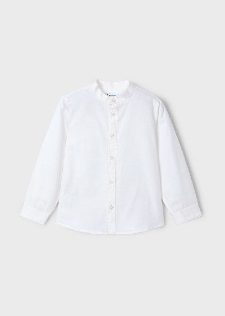 Camisa m/l cuello mao lino