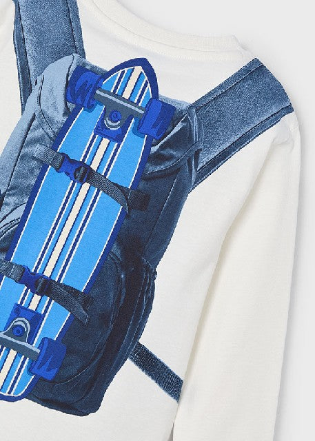 Camiseta manga larga      Nata-cerul