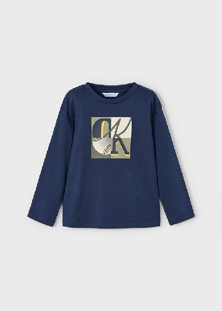 Camiseta m/l semibasica       Azul