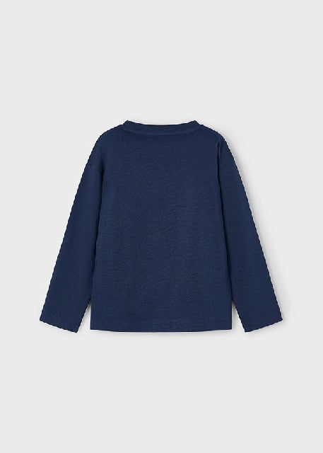 Camiseta m/l semibasica       Azul