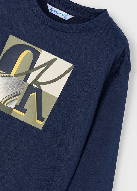 Camiseta m/l semibasica       Azul