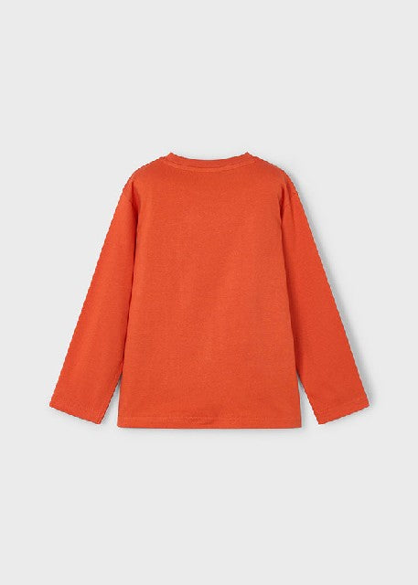 Camiseta m/l trampantojo      Naranja